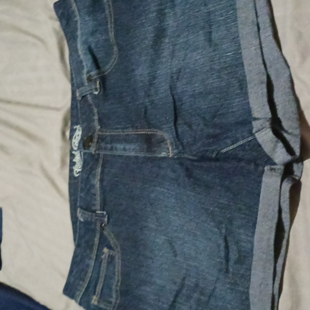 Jean shorts, faded glory, short 16, navy blue